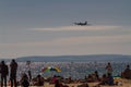 Editorial, Bournemouth Air Festival 2018 spectators on beach wit